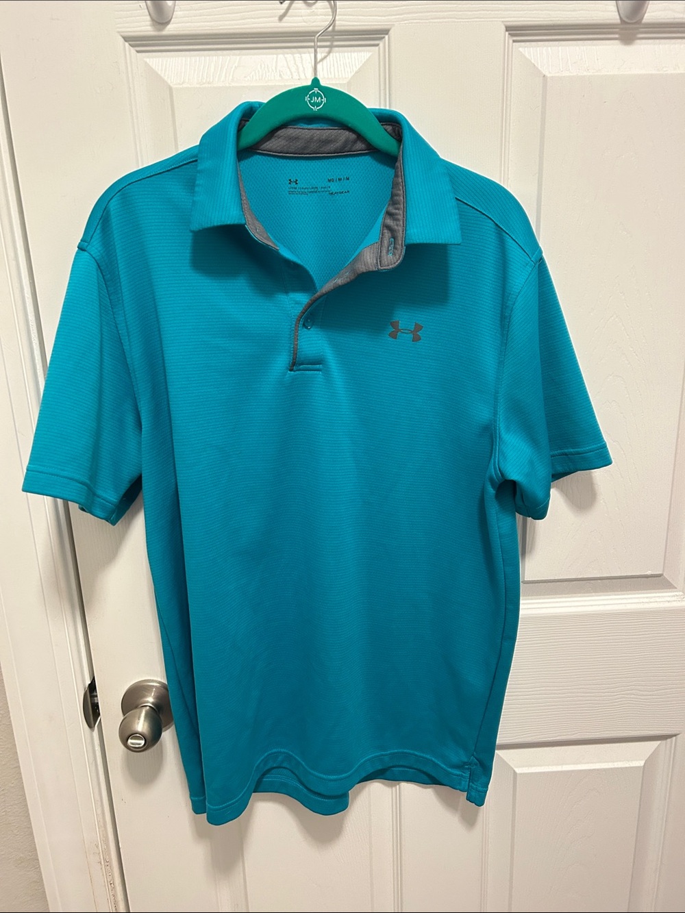 Under Armour Men's Teal Short-Sleeve Performance Polo